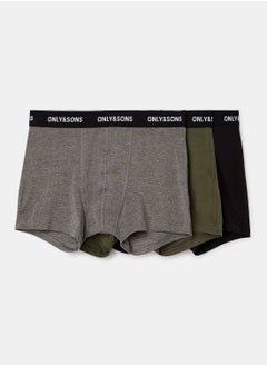 اشتري Logo Waist Trunks (Pack of 3) في الامارات