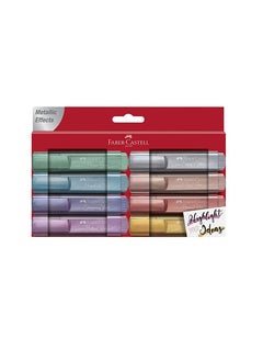 اشتري Faber-Castell Highlighter TL 46 Metallic 8 colours, Colour: glamorous gold, shiny silver, pearl rose, brilliant ruby, magnificent blue, precious green, glorious red, shimmering violet في الامارات