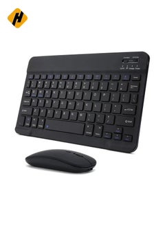 Buy Rechargeable Bluetooth Keyboard and Mouse Combo Ultra-Slim Portable Compact Wireless Mouse Keyboard Set for Android Windows Tablet Cell Phone iPhone iPad Pro Air Mini, in Saudi Arabia