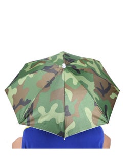 اشتري SYOSI Umbrella Hat 65cm Sunscreen Windproof Hands Free Head Umbrella Cap UV Protection Umbrella Hats Head Mounted Umbrella Top Folding Hat Umbrella for Fishing Beach Outdoor Golf Sunshade في الامارات