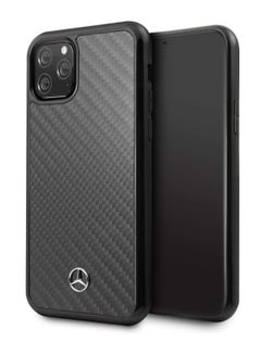 Buy Mercedes-Benz Dynamic Real Carbon Fiber Hard Case for iPhone 12-12 Pro - Black in Egypt