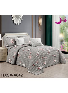 Buy Bedspread Comforter Set Consisting Of 4  Pieces Polyester Comforter Size 170x220  cm in Saudi Arabia