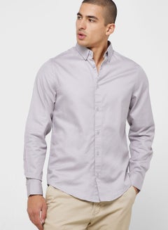 Buy Solid Slim Fit Full Sleeve Casual Shirt in UAE