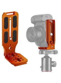 Buy DSLR Camera L Bracket Vertical Horizontal Switching Tripod Quick Release Plate with Screws Wrench Compatible with Canon/Nikon/Sony/DJI Osmo Ronin Zhiyun Stabilizer Tripod Monopod (Orange) in Saudi Arabia