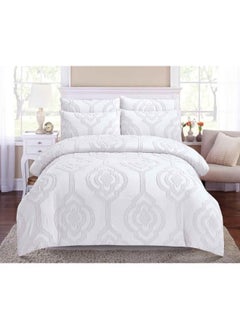 Buy Comforter Set 6 Pcs King Size Luxury Soft Breathable High Quality Special Cotton Material Comforter Set Includes 1 Comforter 220x240 cm 1 Sheet 200x200+30 cm 4 Pillow Shams 50x76 cm Solid Color in UAE