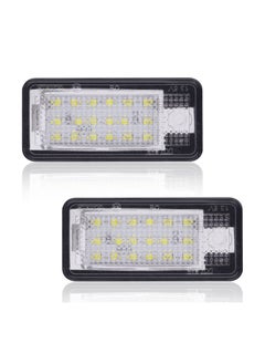 اشتري 18 SMD Bulb Number Plate Lights, 2PCS Bright LED License Plate Lamps LED License Plate Light Lamps Car License Plate LED Lights LED SMD Bulbs for Audi A3 S3 A4 S4 A6 S6 A8 S8 Q7 RS4 Xenon White في السعودية