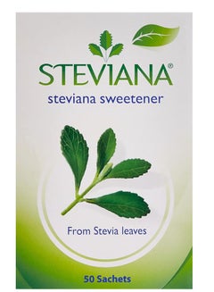 اشتري Sweetener From Stevia Leaves Healthy And Tasty 50 Sachets 125grams في مصر