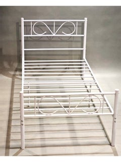 Buy Single Steel Bed 96*190 CM in Saudi Arabia