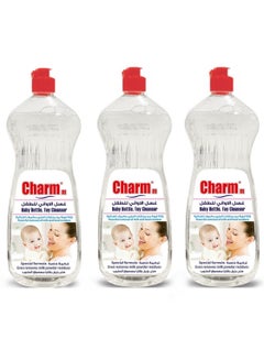 Buy Charmm Baby Bottle, Toy Cleanser 1L Pack of 3 in UAE
