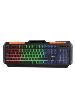 Buy Gaming Keyboard, multimedia shortcuts, WaterProof, Wired USB interface, English and Arabic - Point PT-950 in Egypt