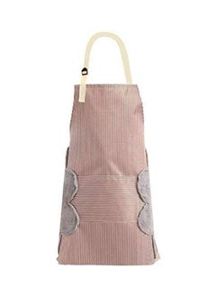 Buy Adjustable Apron With Pockets Brown 76cm in UAE