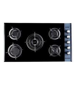 Buy Modern glass gas hob, 5 burners, built-in, 90 cm, from Unionaire in Egypt