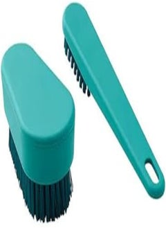 Buy Ikea PEPPRIG Scrubbing Brush, Made of Polypropylene Plastic Handle and Polyester Bristles (Set of 2), Blue in Egypt