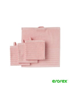 Buy Washcloth light pink 30x30 cm in Saudi Arabia