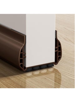 Buy Under Door Draft Stopper with Brush, Upgrade Cuttable Under Door Seal Blocker Insulator Door Sweep Weather Stripping Noise Stopper Strong Adhesive 36.6" Length (Brown) in Saudi Arabia