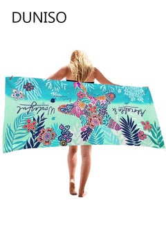 Buy Beach Towel Oversized Microfiber Beach Towels for Travel Quick Dry Towel for Swimmers Sand Proof Beach Towels for Women Men Girls Cool Pool Towels Beach Accessories Super Absorbent Towel 75*150cm in UAE