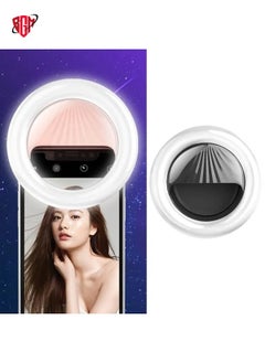 Buy RK34 Rechargeable Beauty Selfie Light Selfie Clip Flash Fill Light (Black) in UAE