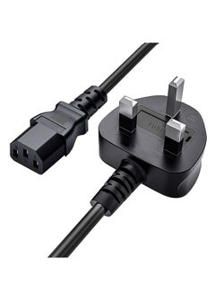 Buy Desktop Power Cable With Pure Copper Wire 3 Pin Connector For Computers Tvs Monitors And More in UAE