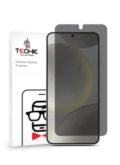 اشتري HD Privacy Tempered Glass Screen Protector for Samsung Galaxy S24 2024 - Anti Bubbles 9H Hardness 0.33 mm Rounded Edges Easy Installation في السعودية