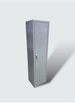 Buy Single door iron wardrobe with hook lock and storage shelf in Saudi Arabia