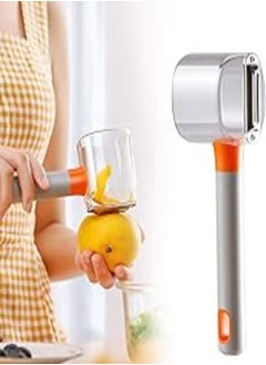 اشتري Orange Peeler Tool, Potato Peelers with Container Orange Peeler, Vegetable Peelers for Kitchen Multi-functional Peelers for Kitchen Orange Potato Carrot Citrus Vegetable Fruit(7.8 inches) في مصر