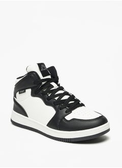 Buy Women's Colourblock High-Top Sneakers with Lace-Up Closure in Saudi Arabia