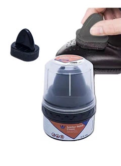 Buy Leather Polish Cream，Self Shine Black Shoe Polish with Applicator Shoe Cream Shoe Shine Sponge Kit Shoe Shiner for Leather Boots and Shoes Care, Protects Leather from Scuffs and Scratches（Black 40g） in Saudi Arabia