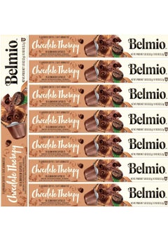 Buy Belmio Chocolate Therapy Coffee Capsules Pack of 8-Compatible with Nespresso Original Line Machine in UAE