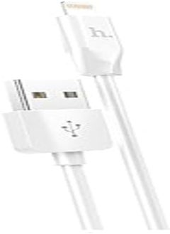 Buy Hoco X1 - Rapid Charging Cable (2.4A - 1M), USB-A To Lightning Plug, Compatible With Apple iPhone iPad Airpods - White in Egypt