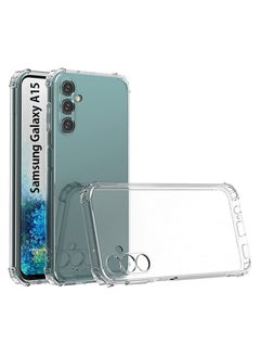 Buy Samsung Galaxy A15 Clear Cover Case soft TPU Transparent Back Protective Case shock Absorbent Reinforced Corner Cover for Samsung Galaxy A15 Clear in UAE