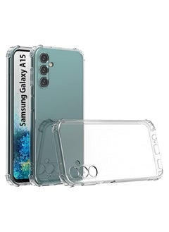 Buy Samsung Galaxy A15 Clear Cover Case soft TPU Transparent Back Protective Case shock Absorbent Reinforced Corner Cover for Samsung Galaxy A15 Clear in UAE