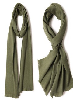 Buy Warm Solid Short Beard Wool Scarf in UAE