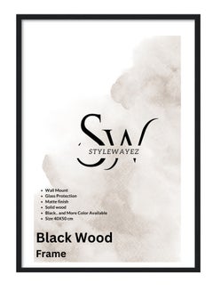Buy Wall Modern Wood Picture Frames 40x50 cm - Black Color in Egypt
