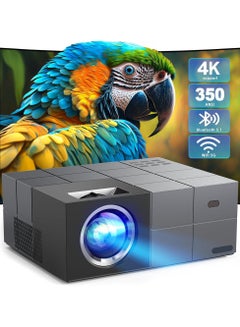 Buy Native 1080P 5G WiFi Bluetooth Projector 4K Support, 12000L 350 ANSI YOWHICK Outdoor Movie Projector with Screen and Max 300" Display, Video Projector Compatible w/iOS/Android/Win/TV/PS5 in Saudi Arabia