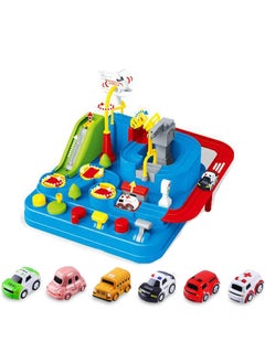 Buy Car Adventure Toy, City Rescue Preschool Educational Toy Vehicle, Race Tracks Toy for Boys and Girls, Educational Toys for Toddlers (Blue) in UAE