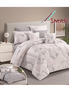 Buy Double quilt set, two-sided mattress, consisting of 8 pieces,  Hotel  comforter 8 pcs , Cotton 100% , comforter size 240 by 260 cm in Saudi Arabia