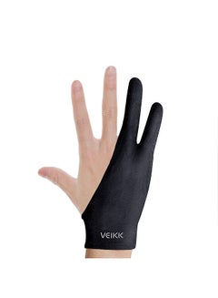 اشتري Drawing Glove Two-finger Drawing Glove Lightweight Sweatproof Soft Glove for Graphics Tablet Graphic Monitor في الامارات