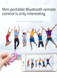 Buy M MIAOYAN Bluetooth Selfie mobile phone universal wireless remote control mobile phone Selfie remote control pink in Saudi Arabia