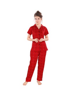 Buy Pierre Donna Comfortable Cotton Women night wear  Pajama Set in UAE