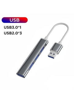 Buy USB Hub Adapter Multiport 4 in 1 Docking Station Compatible for MacBook Laptops and Windows in Saudi Arabia