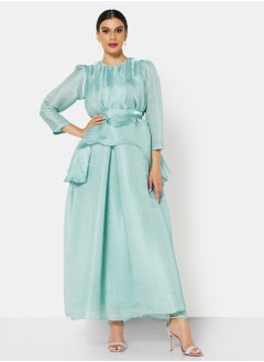 Buy Puff Sleeve Maxi Dress in UAE