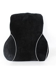 Buy Comfy Back Support Ergonomic memory foam Pillow with adjustable strap for Office Chair and Car Seat - Black and Grey in Egypt