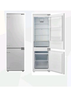 Buy Refrigerator and freezer 54 cm capacity of 239 liters  anti freezing  2 doors, changeable  white color 3 shelves  inner bulb Mastergas in Saudi Arabia