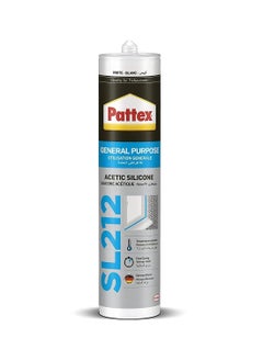 Buy Pattex General Purpose Acetic Silicone Sealant White in UAE