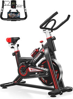 Buy Exercise Bike, Home Gym Exercise Bike with LCD Screen, Professional Seat and Mobile Holder in Saudi Arabia