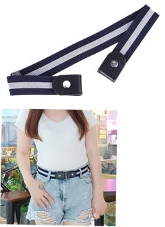 اشتري Elastic Belt Without Buckle, Comfortable Elastic Waistband for Women/Men for Jeans في مصر