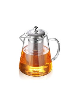 Buy Glass Teapot with Infuser Tea Pot 32oz/43oz Tea Kettle Stovetop Safe Blooming and Loose Leaf Tea Maker Set (32oz/ 950ml) in UAE