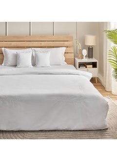 اشتري White Haven 5-Piece King Murcia Border Embroidered Cotton Comforter Set 240 x 220 cm في الامارات