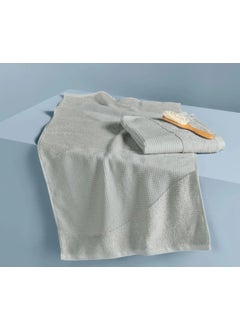 اشتري 2 Pieces Hand Towel 50 x 100 cm, Grey في الامارات