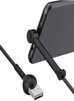 اشتري Havit h697 usba to type-c cable 2.1a with creative bracket and standing function,1m black في مصر